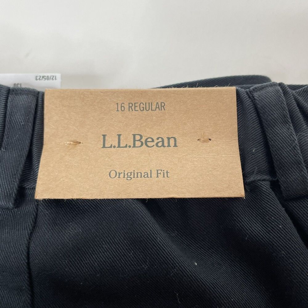 New LL Bean Womens Wrinkle Free Dress Pants, Size 16 Regular Black Original Fit - Picture 2 of 13